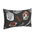 thumbnail image 2 of Fotbe Japanese Sushi Hashi Pillow Cases - Envelope Closure - Luxury, Extra Soft, Cooling Pillow Covers - Wrinkle, Fade, Stain Resistant-14"x20", 2 of 9