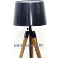 thumbnail image 2 of NauticalMart Designer's Natural Wooden Tripod Lamp Stand For Living Room, Hotel, Restorant, Bedroom, Coner Lamp, 2 of 3