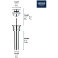 thumbnail image 2 of Grohe 65818000 waste set Chrome, 2 of 3