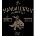 thumbnail image 2 of Men's Star Wars: The Mandalorian Blurrg Rider Graphic Tee Black Small, 2 of 5