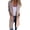 Khaki S, variant on Women Jacket Turn-down Collar Pockets Solid Color Open Stitch Loose Thermal Long Sleeved Commuting Dating Spring Fall Winter Coat