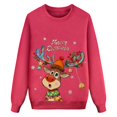 thumbnail image 4 of SUXIAN Matching Christmas Sweatshirt Family Print Long Sleeve Crew Neck Soft Moms and Kids Comfortable Casual Wear Celebrations Womens Sweatshirts, 4 of 7