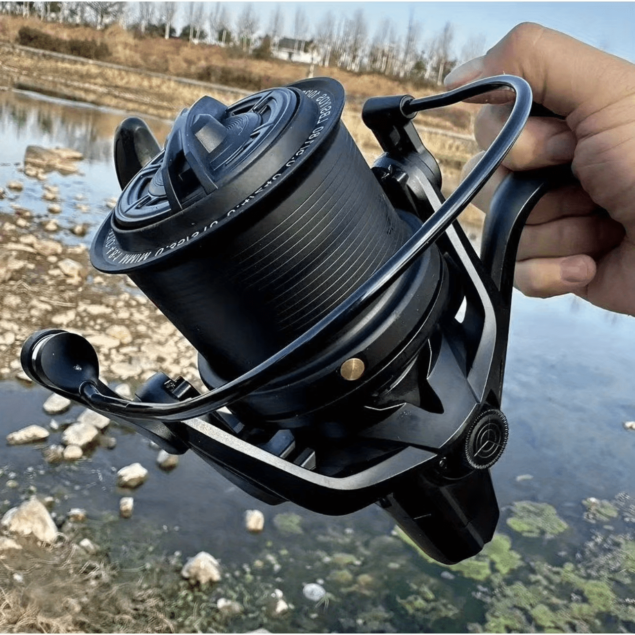 Charefin Large Deep Sea Fishing Reel 14000 Series Spinning Reel Durable Metal Construction High Line Capacity Saltwater Fishing Reel For Big Game Ocean Fishing