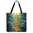 thumbnail image 1 of Bolso Tote Lino Gran Capacidad Con Navidad, 1 of 2