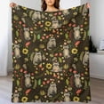 thumbnail image 5 of Raccoon Blanket Raccoon Gifts for Girls Women Raccoon Throw Blanket for Kids Adults Soft Warm Cozy Fleece Blanket for Couch Sofa 50"x60", 5 of 6