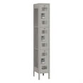 thumbnail image 2 of 12" Wide Triple Tier Vented Metal Locker - 1 Wide - 6 Feet High - 12 Inches Deep - Gray - Unassembled, 2 of 3