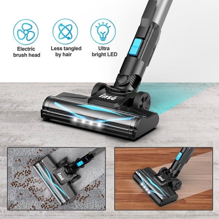 INSE CORDLESS VACUUM CLEANER FOR HOME,UPGRADED 38KPA/50MINS STICK VACUUM LIGHTWEIGHT WITH SELF-STANDING,N520