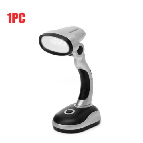 12 LED Bright Portable Lamp Battery Operated Desk Table Reading Light Gift