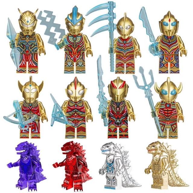 8 Super Hero Pixel World Building Blocks Man Assembled Toys-ZJKDGJKJ