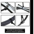 thumbnail image 5 of Kable Kontrol Releasable Reusable Zip Ties - 6" Long - 50 Lbs Tensile Strength - 100 pack - UV Black - ctr600blk, 5 of 6