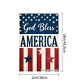 thumbnail image 4 of Joocar God Bless America Linen Garden Flag For Spring Summer Home Outdoor Garden Yard Door Decor 12x18 Inch, 4 of 5