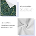thumbnail image 4 of Dreamtimes Green Kaleidoscope Mandala 3 PCS Bath Towels Set (1 Bath Towel, 1 Hand Towel, 1 Washcloth) for Bathroom, Super Soft and Quick Dry Cotton Towels, 4 of 7