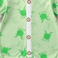 thumbnail image 4 of larppty Unisex Footless Newborn Baby Sleepers Pajamas Romper Boys Girls Long Sleeve (Green), 4 of 4
