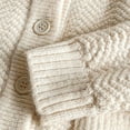 thumbnail image 4 of RXMEKW Childrens Solid Color Knitted Cardigan Sweater Versatile for Spring And Winter with a Hooded Hood, 4 of 7