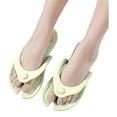 thumbnail image 3 of oqasdz Women Slippers Travel Portable Flip Flops Indoor Outdoor Bathroom Shower Shoes Sandals with Flat Sole for Beach Pool,Green, 3 of 6