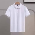 thumbnail image 6 of Zekutng Men's T-Shirts Striped Solid-Color Button-Down Short-Sleeve Shirt,Sizes M-3XL, 6 of 8