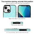 thumbnail image 4 of ELEHOLD for iPhone 13 Mini 5.4 inch 2021 Case, Luxury Rhomboid Quilted PU Leather Soft TPU Bumper 360 Degee Rotatable Metal Finger Ring Holder Kickstand Shockproof Case for iPhone 13 Mini, Mint, 4 of 8