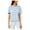 Blue - dustyblue, variant on Carbon Copy Womens Embroidered Basic T-Shirt, Blue, X-Large