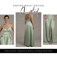 thumbnail image 3 of David’s Bridal, The Edit by DB Studio Women's Formal Empire Waist Ball Gown, Full Length, Satin, 3 of 7
