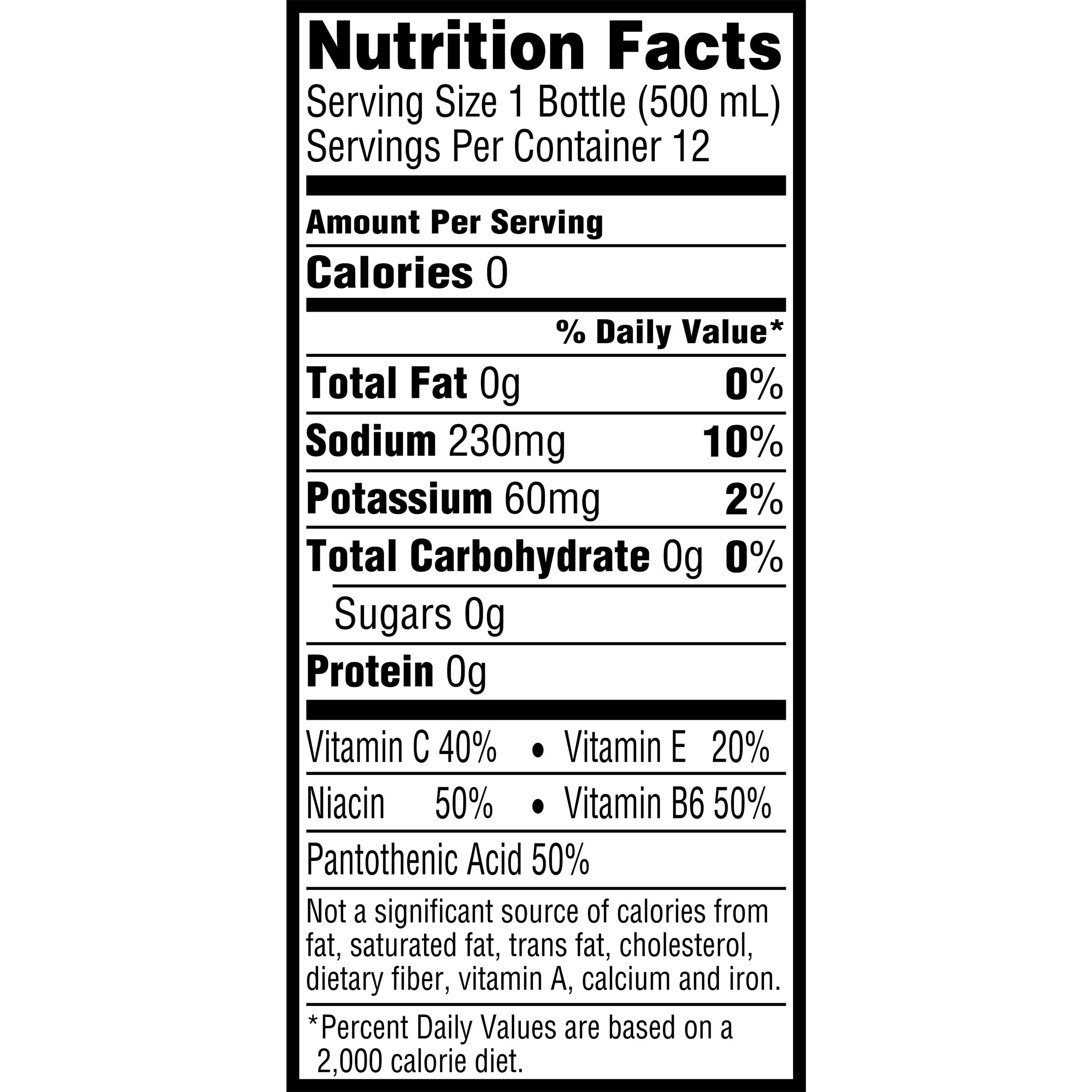 35 Smart Water Nutrition Label Labels Database 2020