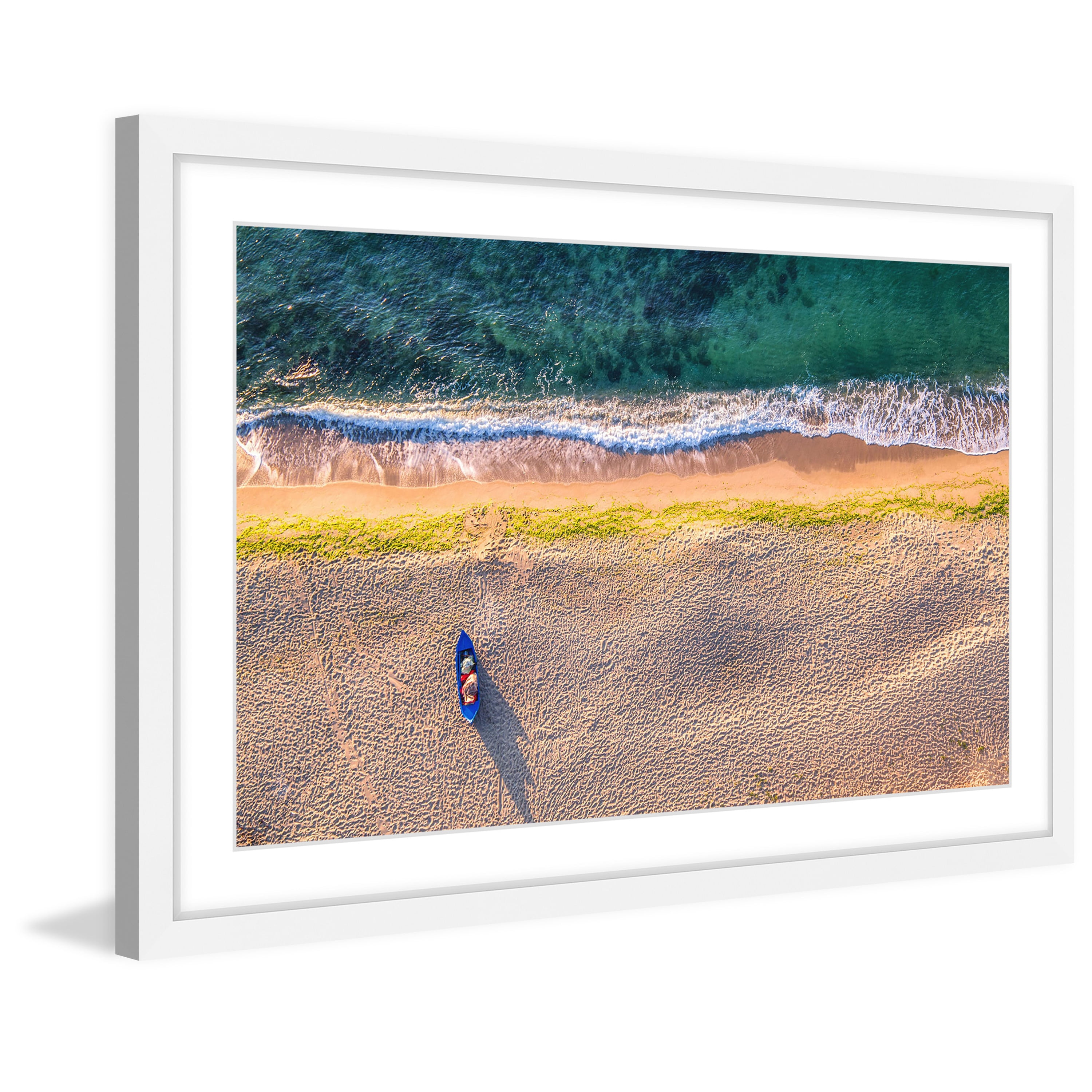 Marmont Hill "One Canoe" Framed Painting Print