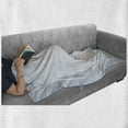 thumbnail image 6 of Country Soft Flannel Fleece Throw Blanket, Grey Horse on Winter Landscape Snowfall in Wilderness Royal Animal Nature, Cozy Plush for Indoor and Outdoor Use, 50" x 70", White Brown, by Ambesonne, 6 of 6