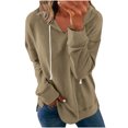 thumbnail image 2 of Ichuanyi liquidación mujer capucha casual capucha sólida manga larga sudadera con capucha sudadera túnica suelta blusa de invierno ICHUANYI WER202308182090, 2 of 8