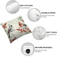 thumbnail image 4 of Nawypu Winter Pillow Covers Set of 2 Green Christmas Trees Bird Decorative Throw Pillows Winter Snow Square Cushion Case for Bedroom Living Room Sofa Couch Outdoor Holiday Home Decor, 4 of 6