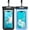 Black & Skyblue, variant on Waterproof Phone Pouch, IPX8 Waterproof Phone Case for iPhone 17/16/15/14 Pro Max, Cell Phone Dry Bag for Beach & Cruise Essentials, Touch Screen, Lanyard Included, 2 Pack (Fits Up to 8.3”)