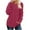 Hot Pink a1, variant on Long Sleeve Shirts for Women Ribbed Knit Tunic Tops Side Split Loose Fit Dressy Crewneck Pullover Sweaters Fall Clothes