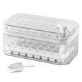 thumbnail image 1 of Double Layer Ice  Tray with Easy Release, 64Pcs Ice Maker Box for Home, Press Button Design, Food Grade Material - Convenient and Quick Ice Freezer Storage, 1 of 8