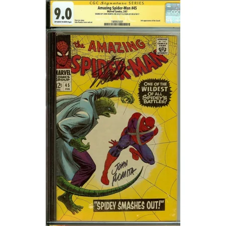 Amazing Spider-Man #45 Signed Stan Lee & John Romita CGC 9.0