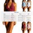 thumbnail image 2 of Homenesgenics Swimwear for Women 2026 Bikini Women's Two-piece V Neck Hanging Vacation Hot Summer Swimsuit Bathing Suit, 2 of 7