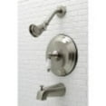thumbnail image 2 of Kingston Brass KB3638PLT Tub and Shower Trim Only, Brushed Nickel, 2 of 6
