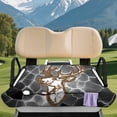 thumbnail image 3 of chaqlin Golf Cart Seat Covers Portable Warp Knitted Terry Cloth, Compatible with Club Car Golf Cart Outdoors, for Yamaha EZGO, Black Stone Cracks, 3 of 8