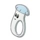 thumbnail image 1 of Mordedor de silicona con forma de Pleurotus Eryngii para niños pequeños, juguete de palo molar, 1 of 5