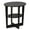 Espresso, variant on Furinno JAYA Contemporary Engineered Wood Oval End Table in Walnut