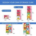 thumbnail image 2 of Children Wardrobe Closet,Baby Girl and Kids Closet with Door, Cute Protable Cube Storage Clothes,Dresser for Bedroom,Pink,8 Cube(14x14inch), 2 of 18
