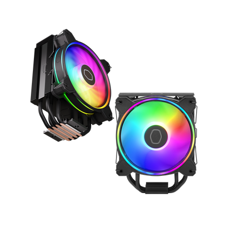 Cooler Master - Hyper 212 Halo 120mm CPU Cooling Fan with Gen 2 RGB Lighting - Black Edition