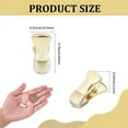 thumbnail image 2 of NOGIS 30Pcs Mini Metal Alligator Clips Small Non-Slip Silicone Bulldog Spring Clamps 0.78 x 0.23 Inch Gold Crocodile for Wire Photo Curtain Paper ID Badge Holders Lanyards Glasses Jewelry Home, 2 of 7