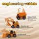 thumbnail image 5 of Pista de carreras de juguete INSFUN Construction con 4 coches, más de 220 unidades, 5 of 7