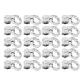 thumbnail image 2 of D Ring Rivets, 20 Pcs Zinc Alloy Iron Ball Post Head Buttons Stud Screw Rivets D Ring Rivets Flat Cap Screw Posts Stud for DIY Leather Belt Collar Handbag Phone Case, 2 of 7