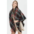 thumbnail image 5 of Women's Fall Winter Scarf Classic Tassel Plaid Tartan Warm Soft Chunky Large Blanket Wrap Shawl Scarves, 5 of 11