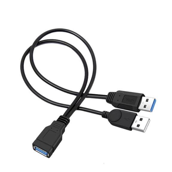 Lerpwige Usb 3.0 One To Two Extension Cable Usb Computer One To Two Power Splitter