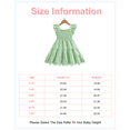 thumbnail image 2 of 6Y Little Girls Dress 7Y Girls Sleeveless Dress Little Girls Summer Dress Ruffle Solid Color Dress Green, 2 of 10