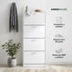 thumbnail image 2 of Mueble Zapatero Organizador de Calzado 4 Cajones Blanco y Madera, Clóset para Zapatos hasta 24 Pares blanco M, 2 of 7