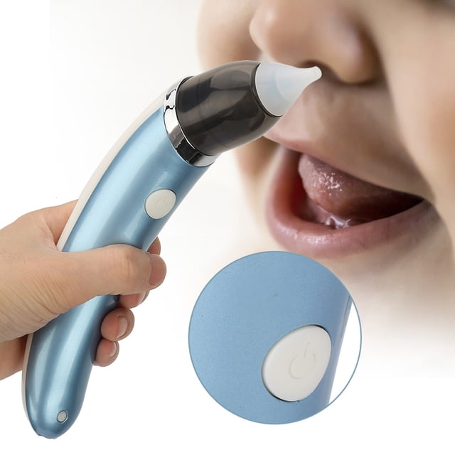 Aspirador Nasal Para Bebé, Limpiador De Nariz Eléctrico Con 2 Tamaños De Puntas Para La Nariz