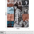 thumbnail image 2 of Blanket justin star bieber Blanket Comfortable Warm Wool Blanket Fan Gift Suitable for Room Sofa Office Bed Car Camping Sofa Decoration Comfortable Plush Beach Blanket Four Seasons 30"x40", 2 of 6