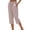 Khaki, variant on Vivianyo HD Women's Summer Thin Vertical Stripe Capri Pants, Womens Drawstring Elastic Waist Casual Capris with Side Pockets for Vacation Beach, Women's Khaki, Sizes S-2XL