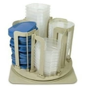 JUMBL&Trade Spin N Store- Swirl Around Carousel Food Storage Container with Lid 49-Piece Set Blue